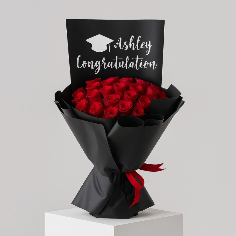 Congrats Bouquet - Red Roses